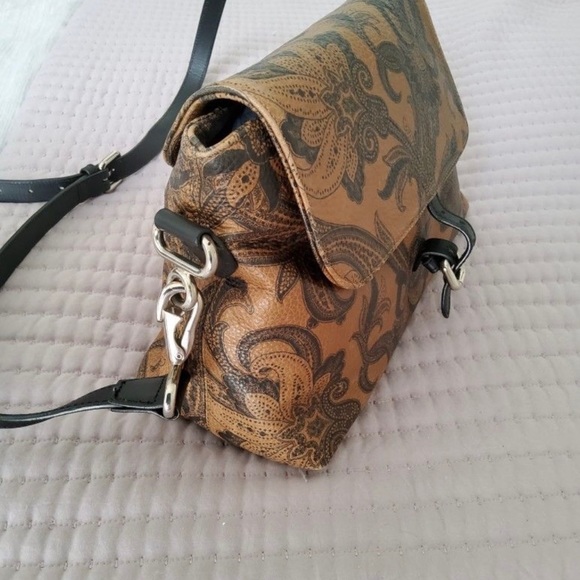 Etro Crossbody Small Bag Brown and Black Paisley - Picture 7 of 10
